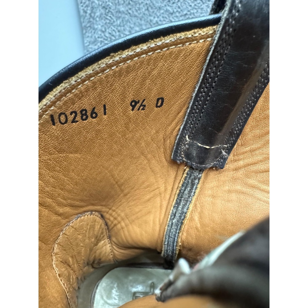 RRL Double RL Leather Pull On Roper Western Boots Brown 102861 Mens Size 9.5D US - Picture 12 of 12
